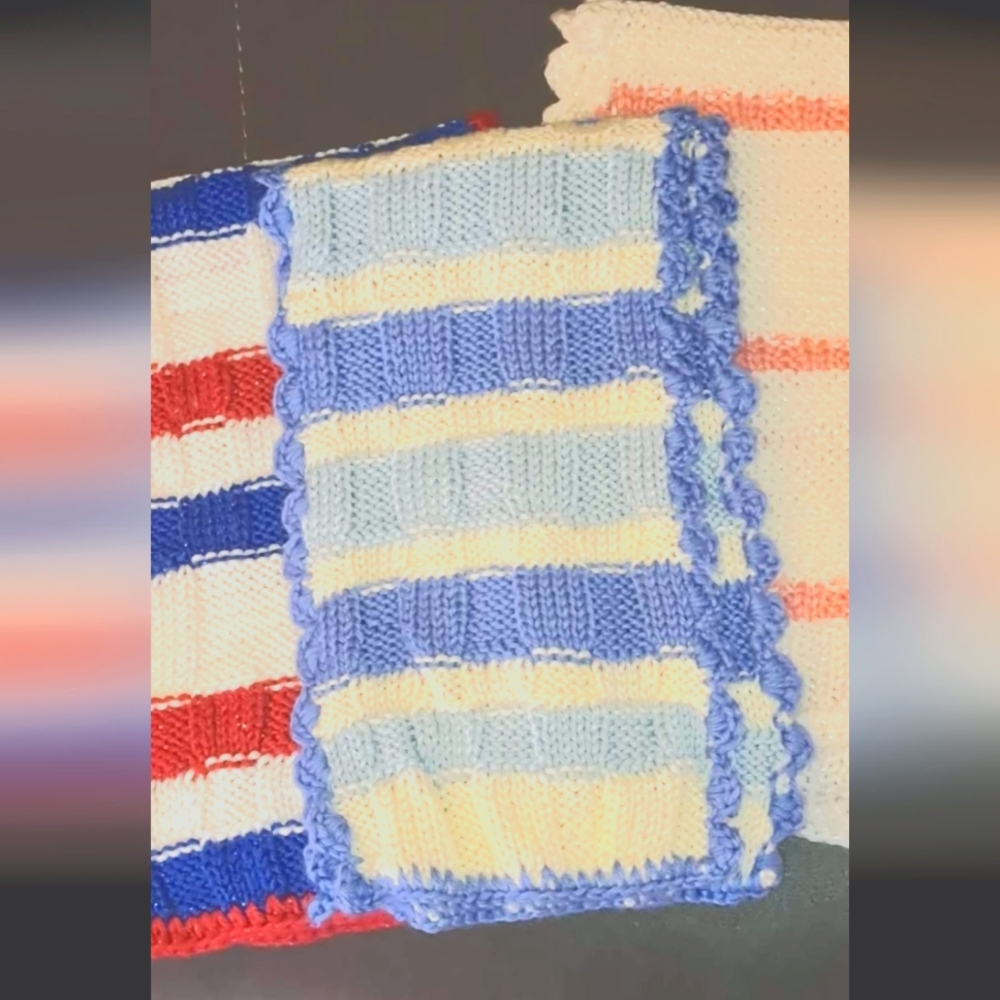 Handmade Knitted Scarf- Multicolor